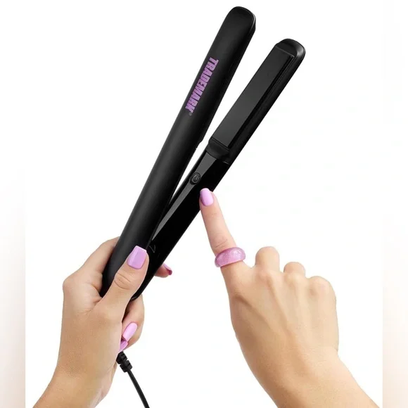Trademark Beauty Cosmic Iron Ceramic 1 Inch Black Hair Straightener - Picture 6 of 14